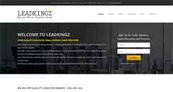 Desktop Screenshot of leadkingz.com
